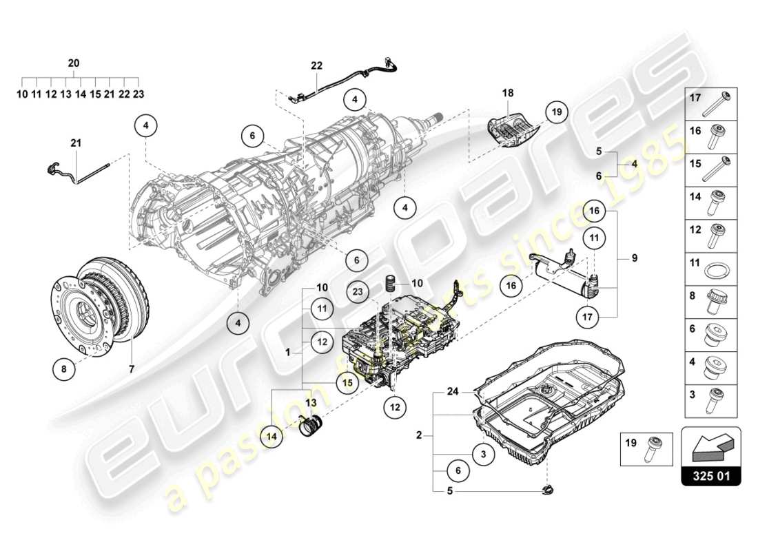 Lamborghini Urus (2019) MECHATRONIC WITH SOFTWARE Part Diagram