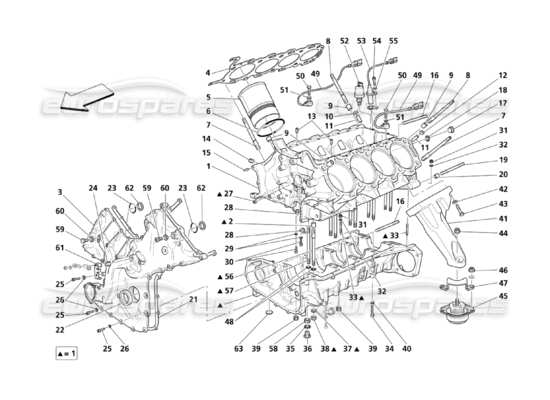 Maserati Quattroporte M139 (2005-2013) Qtp. (2003) 4.2 Part Diagrams