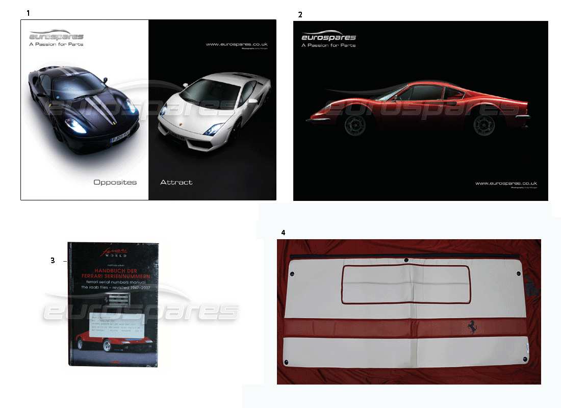 Ferrari Miscellaneous Ferrari Posters & Pictures Part Diagram