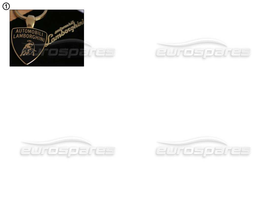 Lamborghini Miscellaneous Lamborghini Key Rings Part Diagram