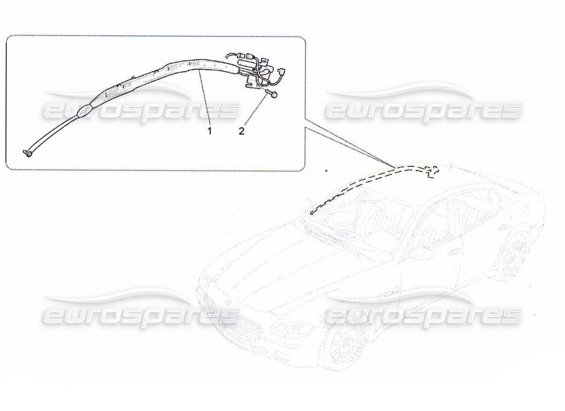 Maserati QTP. (2010) 4.2 WINDOW BAG SYSTEM Part Diagram