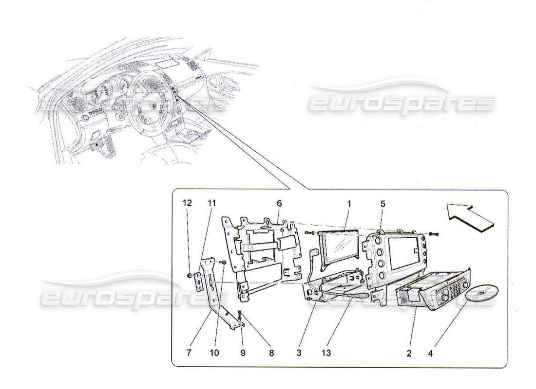 Maserati QTP. (2010) 4.2 it system Part Diagram