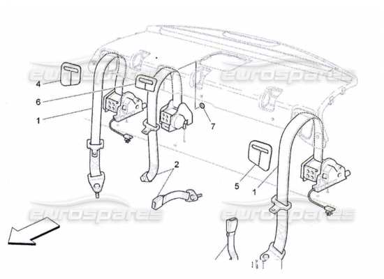 a part diagram from the Maserati QTP. (2010) 4.2 parts catalogue