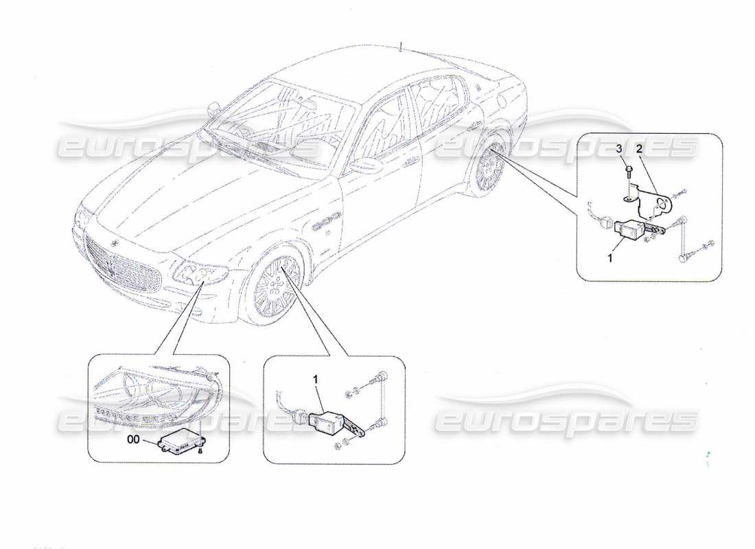 Maserati QTP. (2010) 4.7 lighting system control Part Diagram