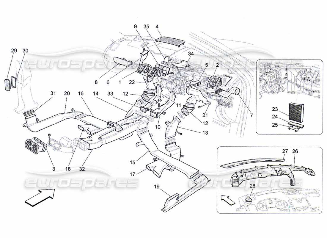 Maserati QTP. (2010) 4.7 A c Unit: Diffusion Part Diagram