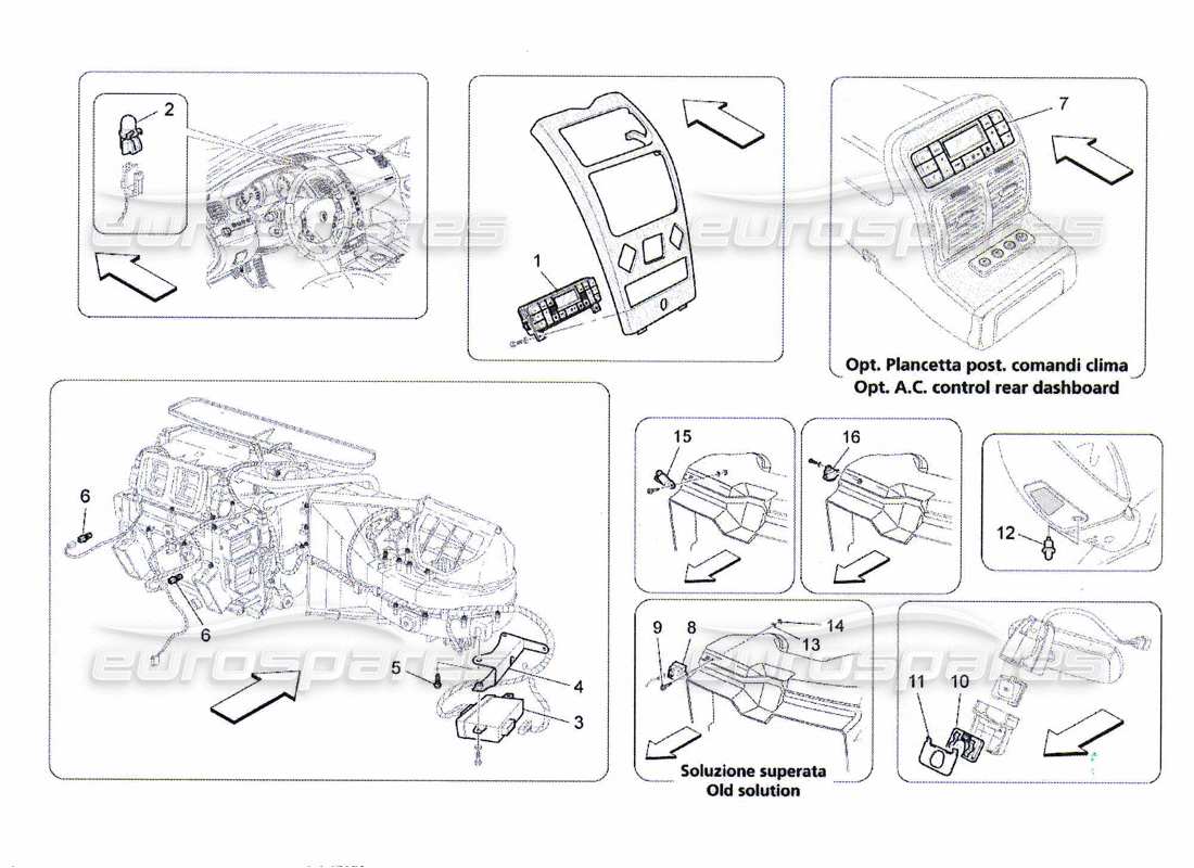 Maserati QTP. (2010) 4.7 A c Unit: Electronic Control Part Diagram