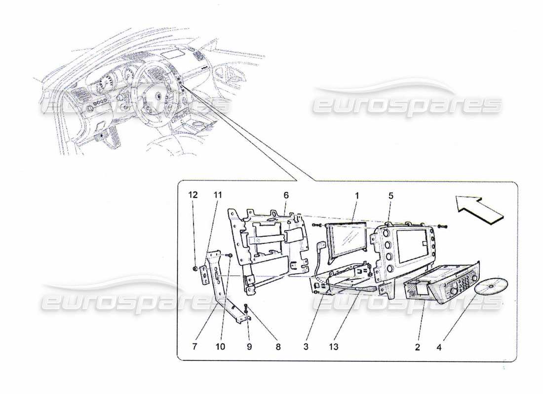 Maserati QTP. (2010) 4.7 it system Part Diagram