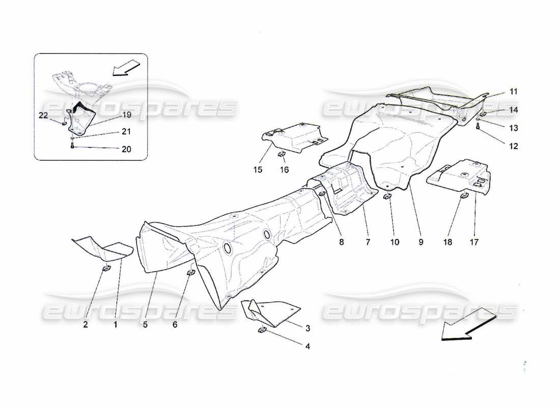 Maserati QTP. (2010) 4.7 Thermal Insulating Panels Inside The Vehicle Part Diagram
