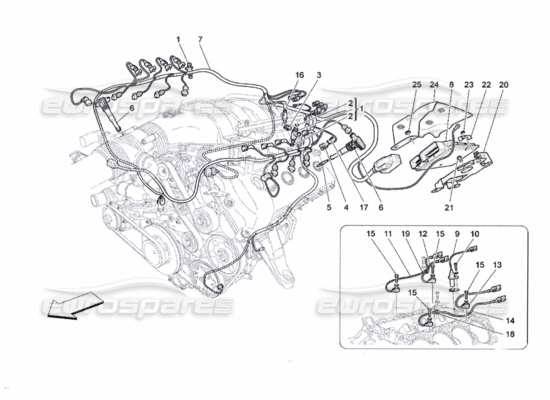 Maserati Quattroporte M139 (2005-2013) QTP. (2010) 4.7 Part Diagrams