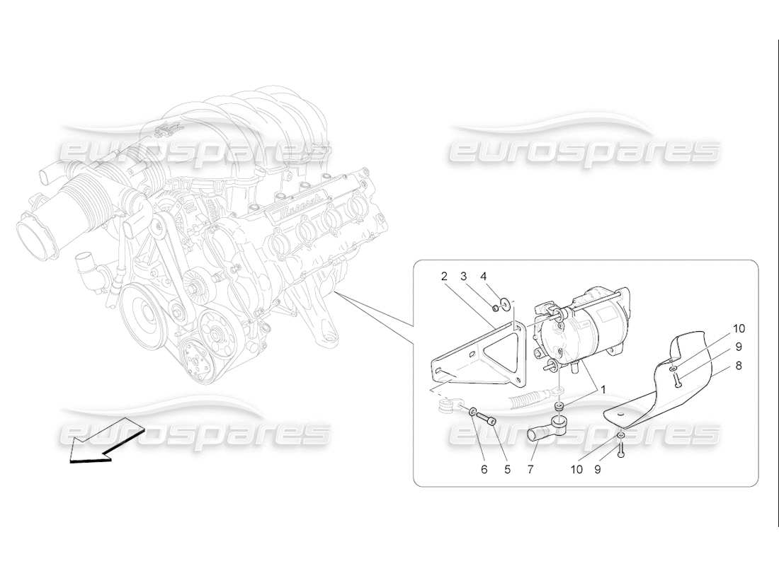 Maserati QTP. (2006) 4.2 F1 electronic control: engine ignition Part Diagram