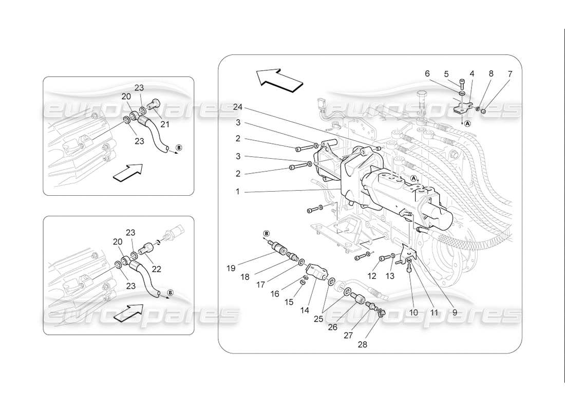 Maserati QTP. (2006) 4.2 F1 Actuation Hydraulic Parts For F1 Gearbox Part Diagram