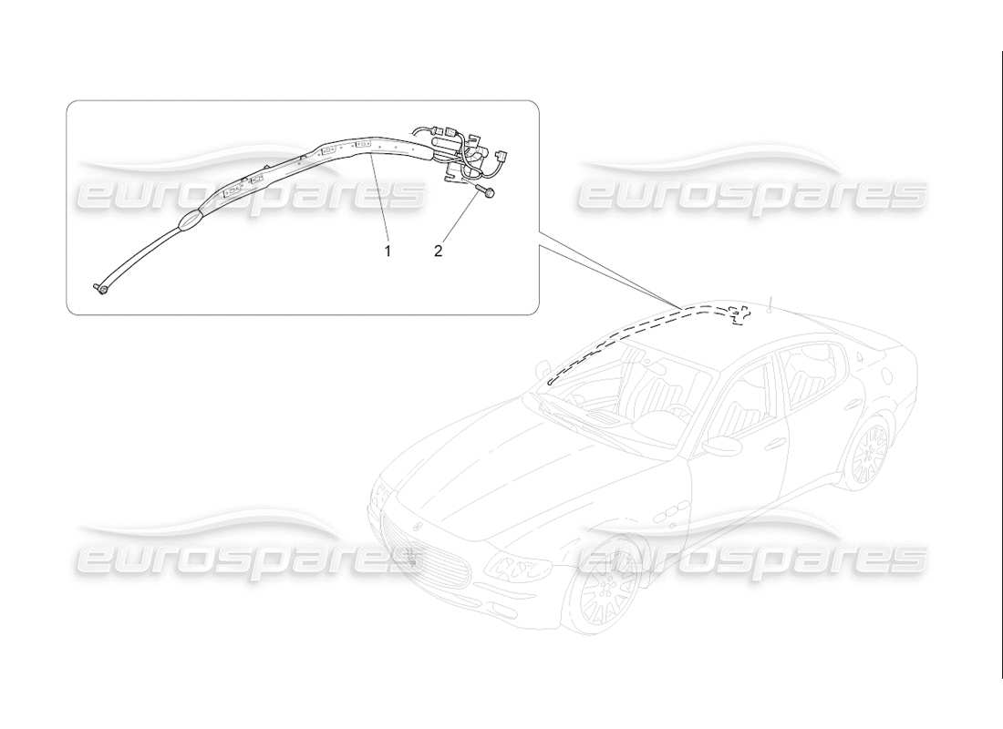 Maserati QTP. (2006) 4.2 F1 WINDOW BAG SYSTEM Part Diagram