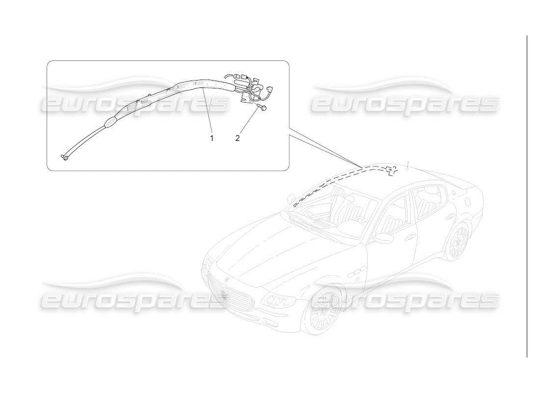 Maserati QTP. (2007) 4.2 auto WINDOW BAG SYSTEM Parts Diagram