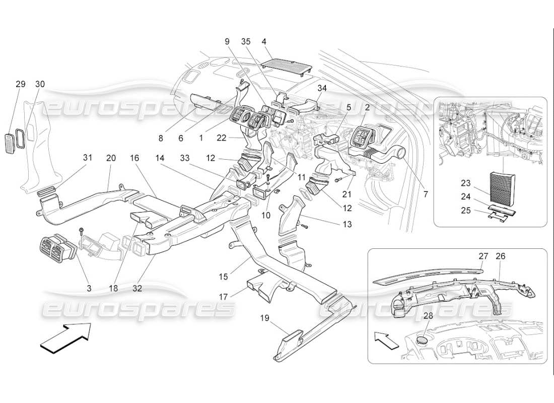 Maserati QTP. (2008) 4.2 auto A c Unit: Diffusion Part Diagram