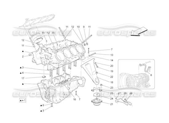 Maserati Quattroporte M139 (2005-2013) QTP. (2010) 4.2 auto Part Diagrams