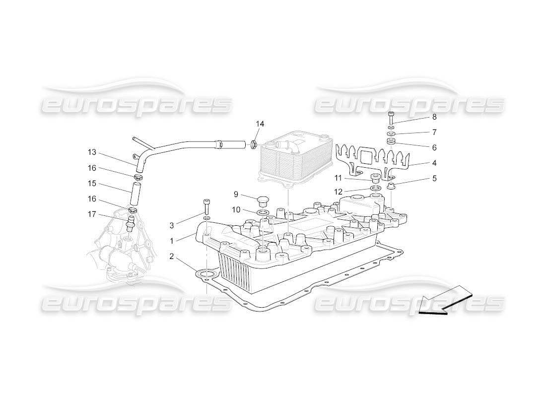 Maserati QTP. (2011) 4.2 auto HEAT EXCHANGER Part Diagram