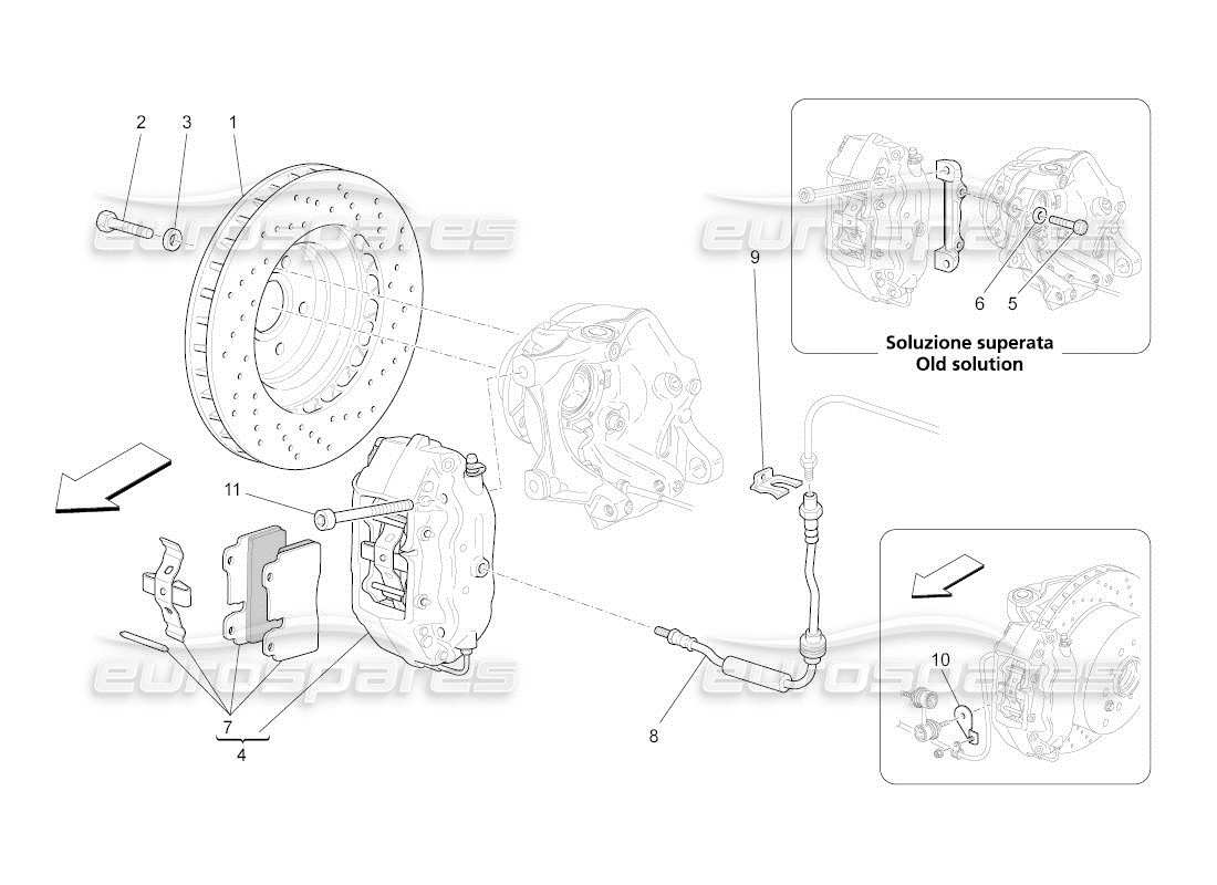 Maserati QTP. (2011) 4.2 auto braking devices on rear wheels Part Diagram