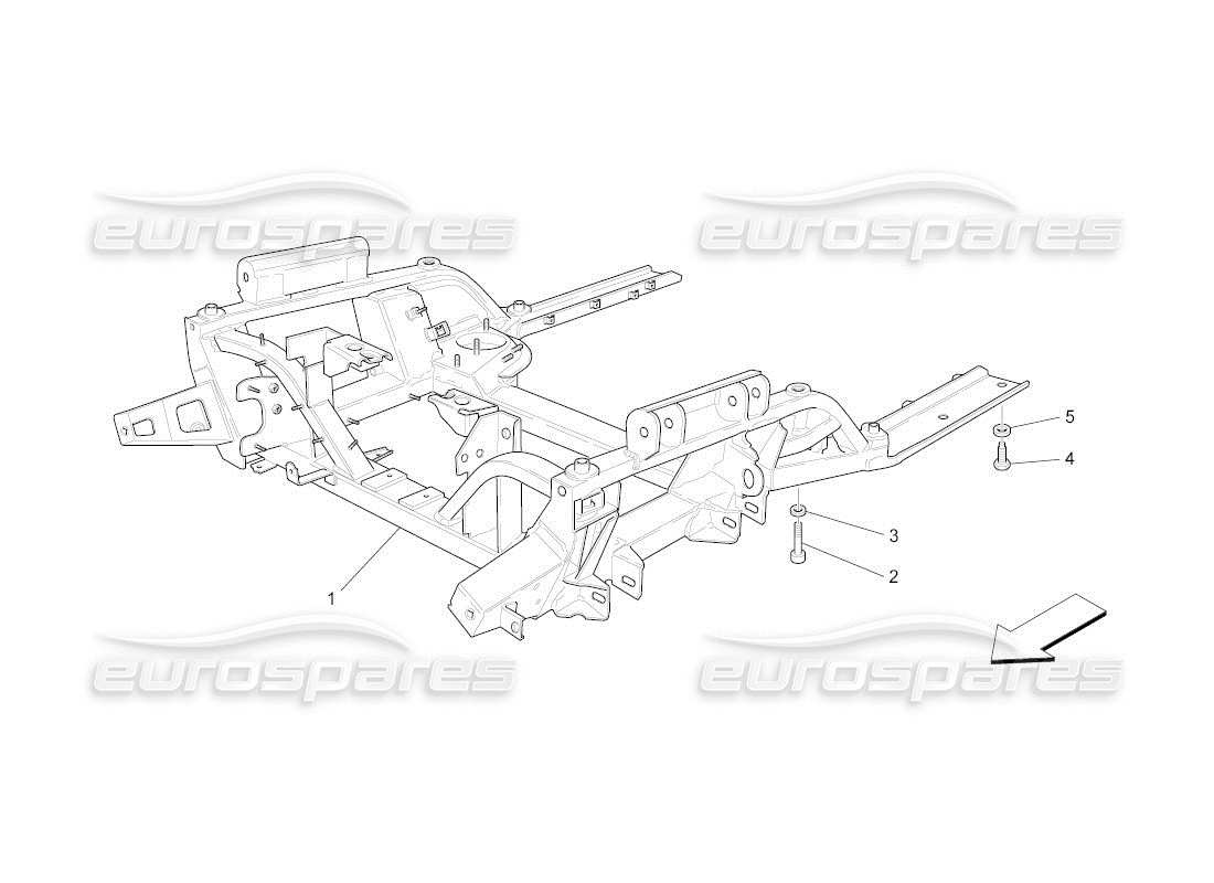 Maserati QTP. (2011) 4.2 auto front underchassis Part Diagram