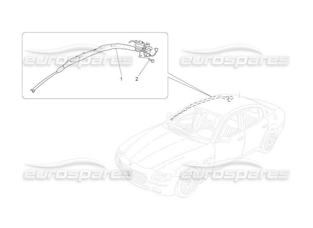 Maserati QTP. (2011) 4.2 auto WINDOW BAG SYSTEM Part Diagram