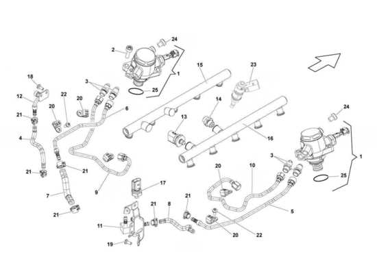 Lamborghini Gallardo LP560-4c update Dashboard Parts Diagram