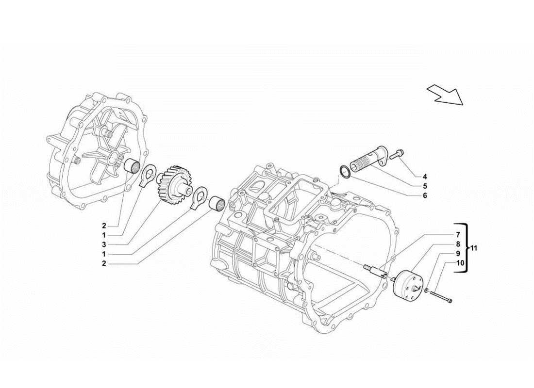 Lamborghini Gallardo LP560-4s update Gearbox Oil Pump Part Diagram