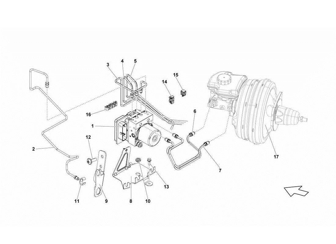 Lamborghini Gallardo LP560-4s update Regulation Of Forces Refraining Part Diagram