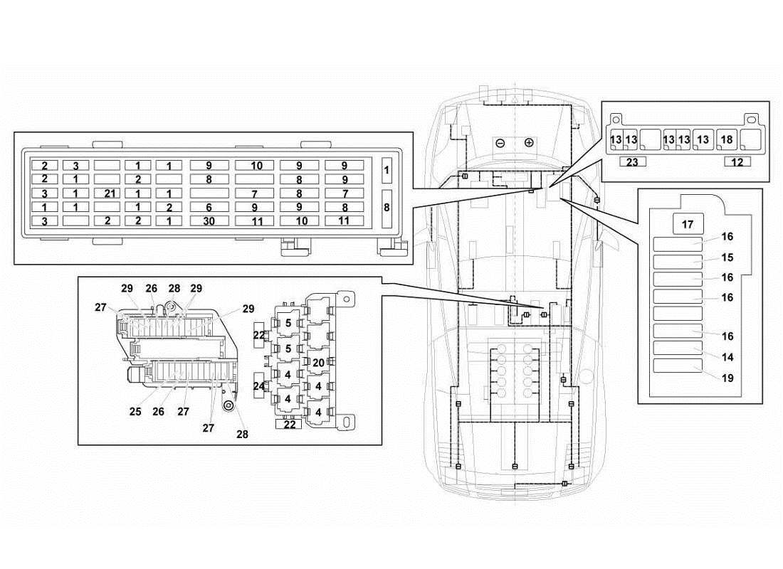 Lamborghini Gallardo LP560-4s update electrical system Part Diagram