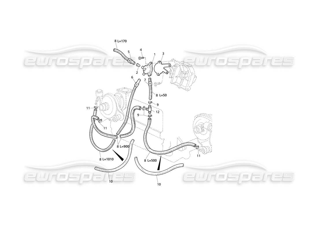 Maserati QTP V8 Evoluzione Boost Control System Part Diagram