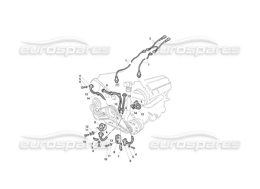 Maserati QTP V8 Evoluzione Ignition System: Sensors Part Diagram