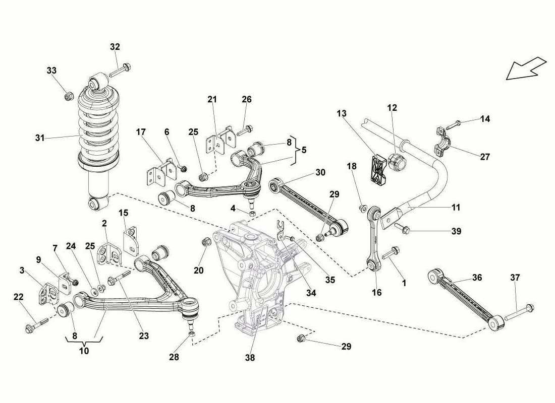 Eurospares | Lamborghini gallardo Gallardo LP560-4c FL II 056 Rear Arms