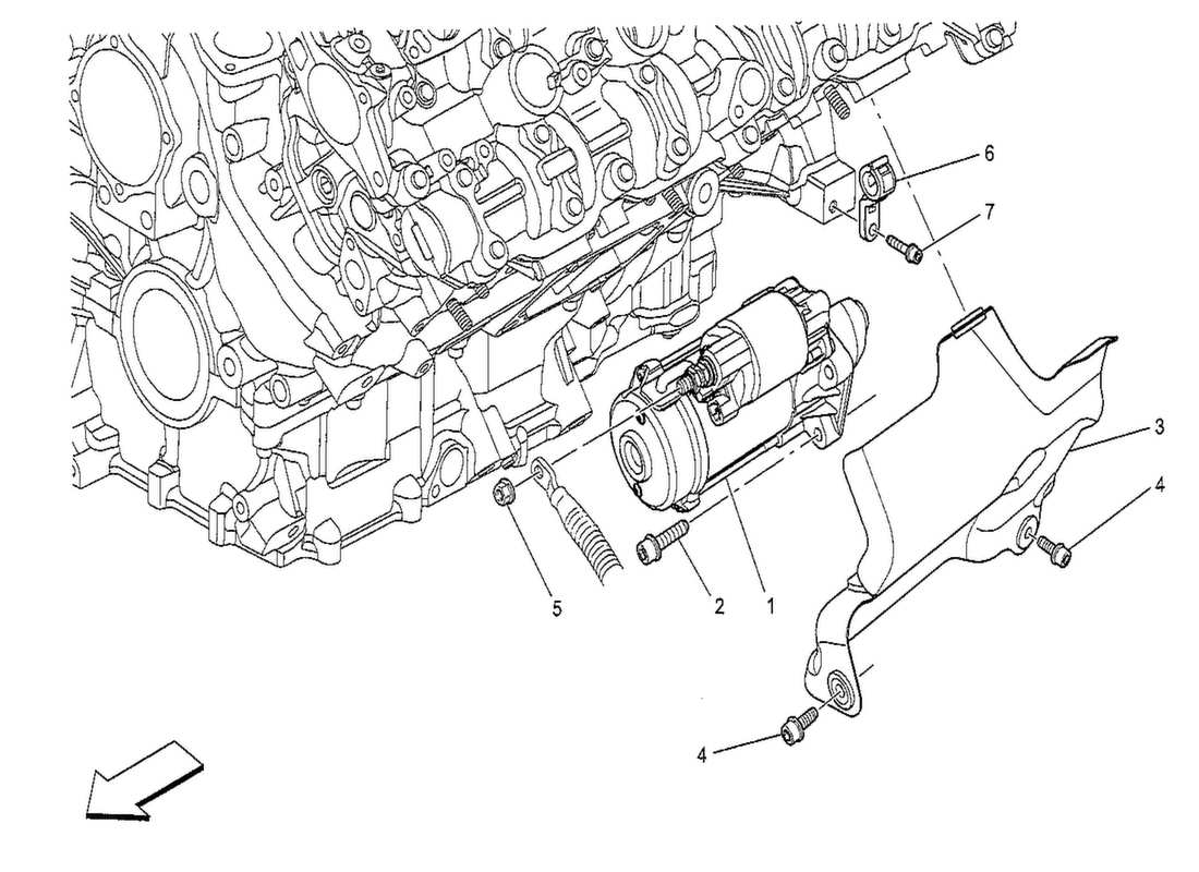 Maserati QTP. V8 3.8 530bhp 2014 electronic control: engine ignition Parts Diagram