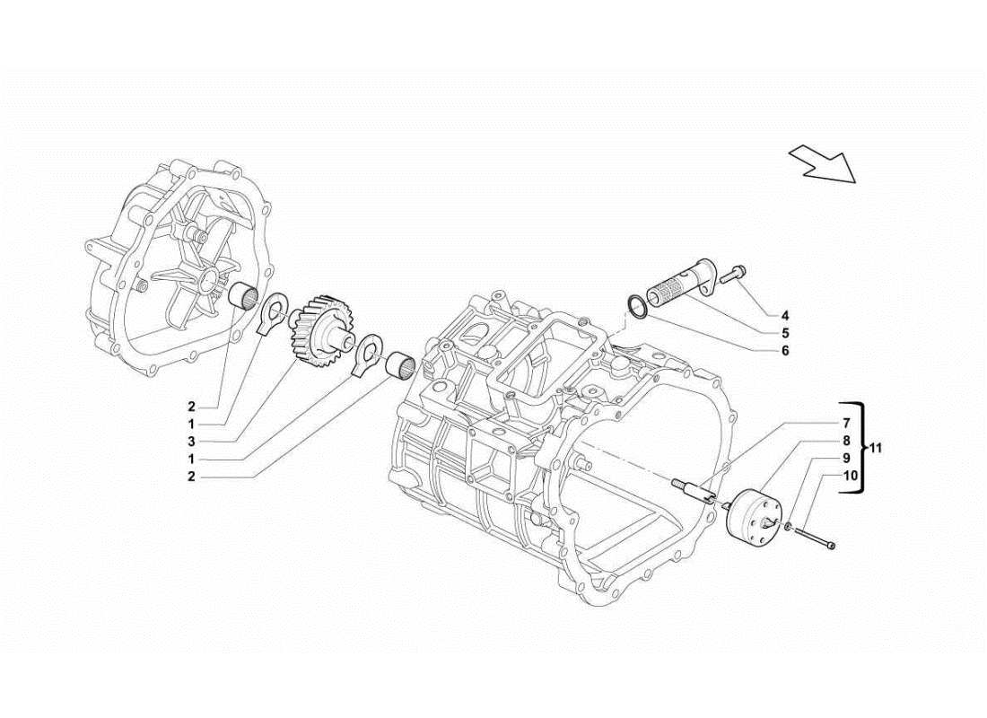 Lamborghini Gallardo STS II SC Gearbox Oil Pump Part Diagram