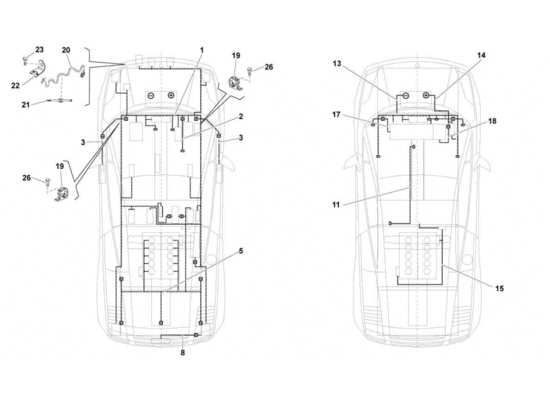 a part diagram from the Lamborghini Gallardo STS II SC parts catalogue