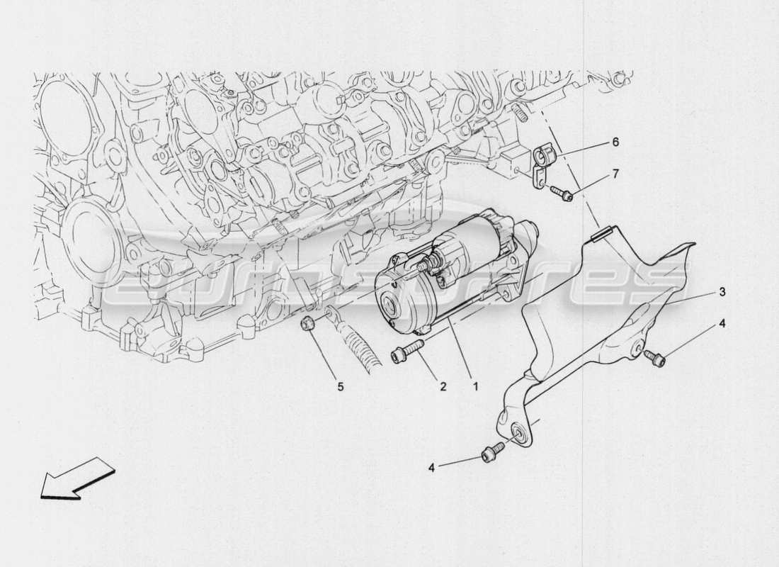 Maserati QTP. V8 3.8 530bhp Auto 2015 Electronic Control: Ignition Part Diagram