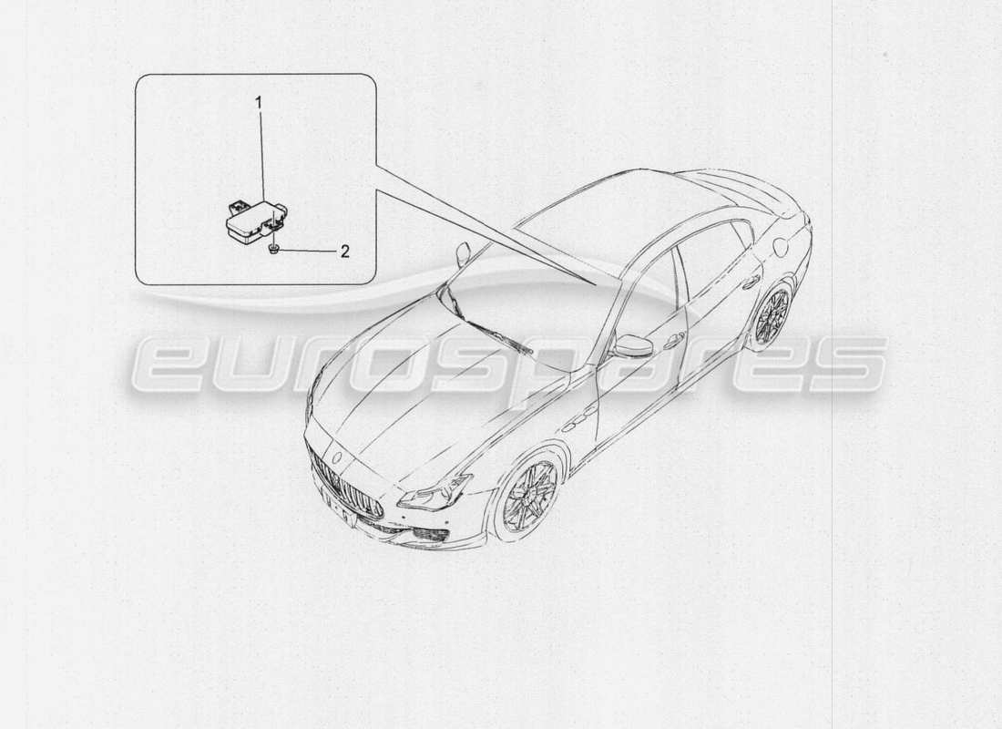 Maserati QTP. V8 3.8 530bhp Auto 2015 TYRE PRESSURE MONITORING SYSTEM Part Diagram