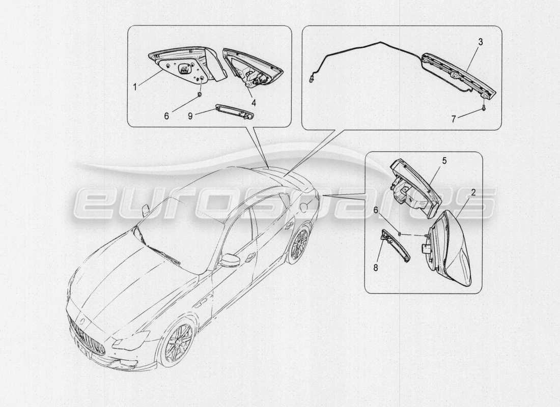 Maserati QTP. V8 3.8 530bhp Auto 2015 A c Unit: Engine Compartment Devices Part Diagram