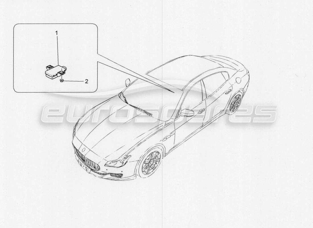 Maserati QTP. V8 3.8 530bhp 2014 Auto TYRE PRESSURE MONITORING SYSTEM Part Diagram
