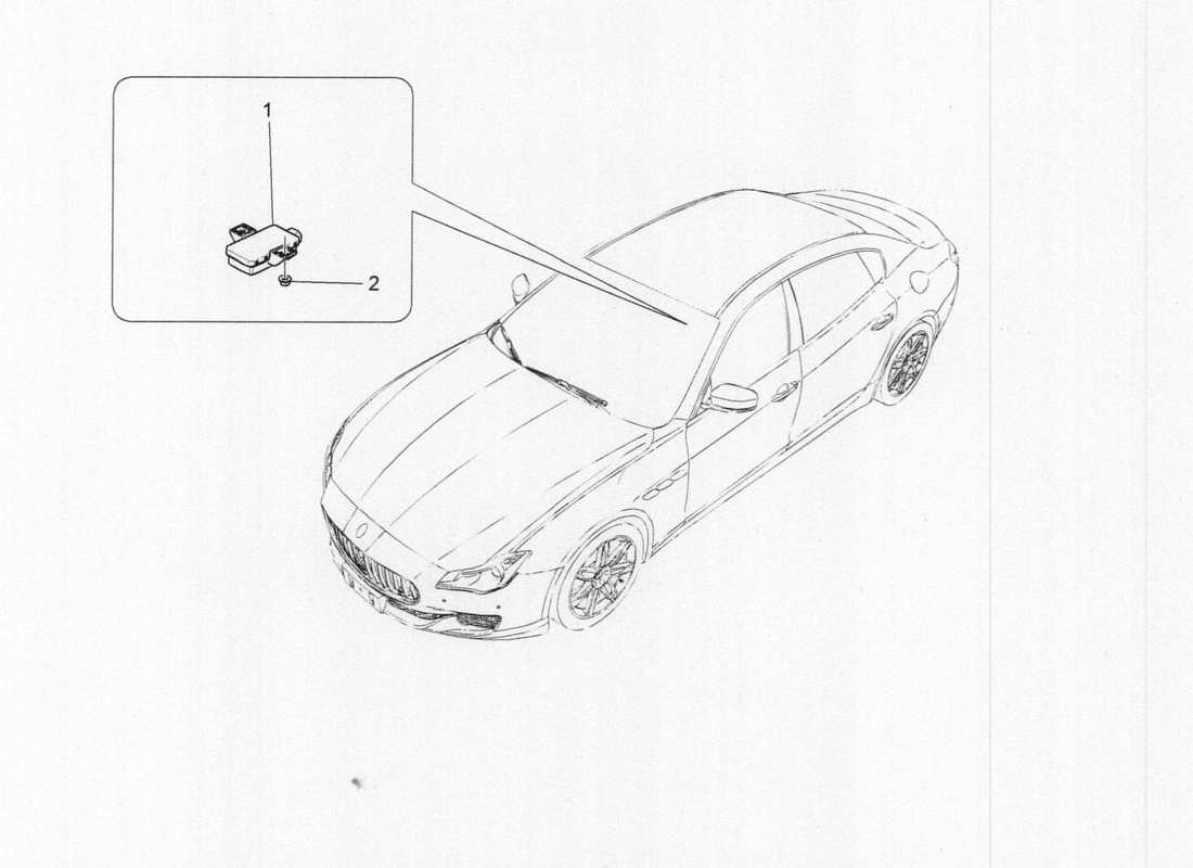 Maserati QTP. V6 3.0 TDS 275bhp 2017 TYRE PRESSURE MONITORING SYSTEM Part Diagram