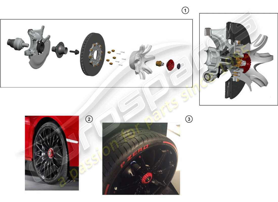 New Genuine Lamborghini part number 0R8340113, AVENTADOR CENTRAL LOCK  CONVERSION KIT.