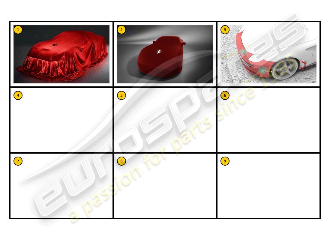 Ferrari FF (Accessories) Car Care - Vehicle Protection Part Diagram
