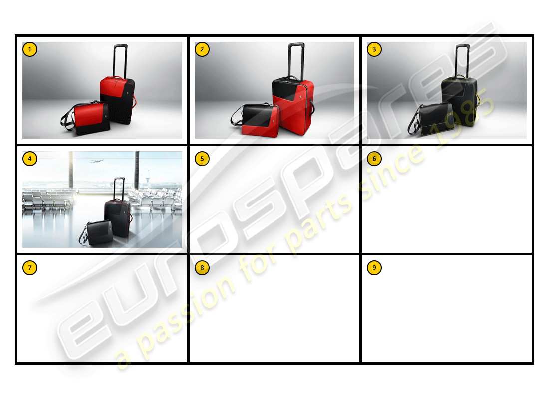 Ferrari California (Accessories) Equipment - Luggage General Part Diagram