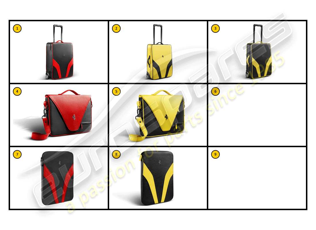 Ferrari F430 Spider (Accessories) Equipment - Luggage, CarFit Part Diagram