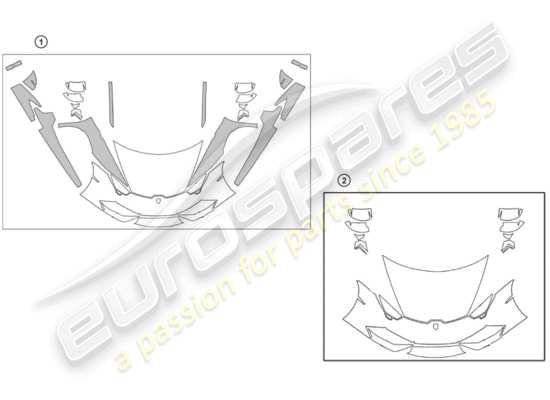 a part diagram from the Lamborghini Huracan Performante Coupe (Accessories) parts catalogue