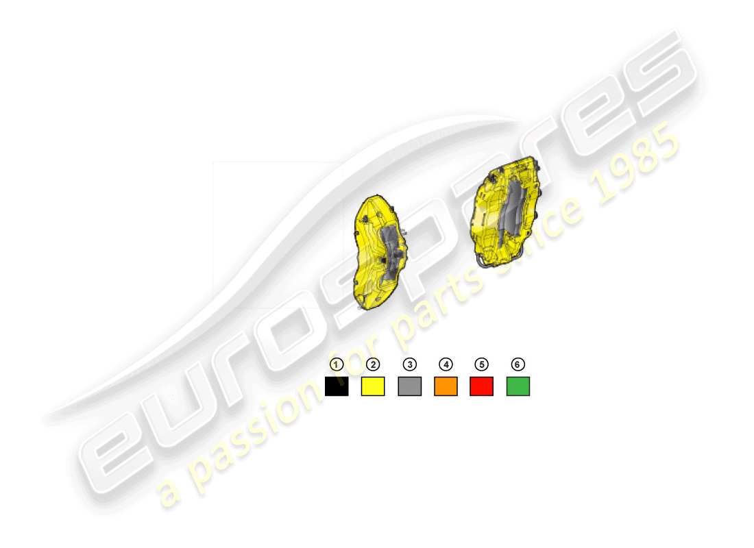 Lamborghini Huracan Performante Spyder (Accessories) BRAKE CALLIPER REPAIR SET Part Diagram