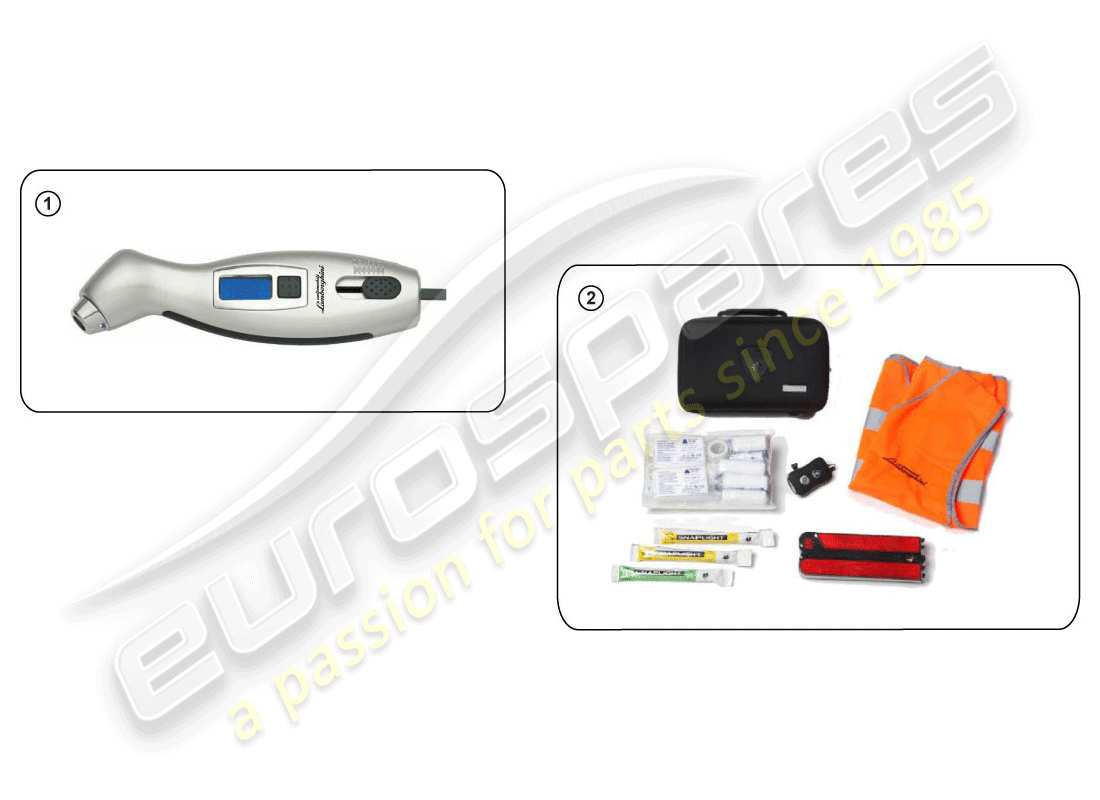 Lamborghini Huracan LP600-4 Zhong Coupe (Accessories) SECURITY EQUIPMENT Part Diagram