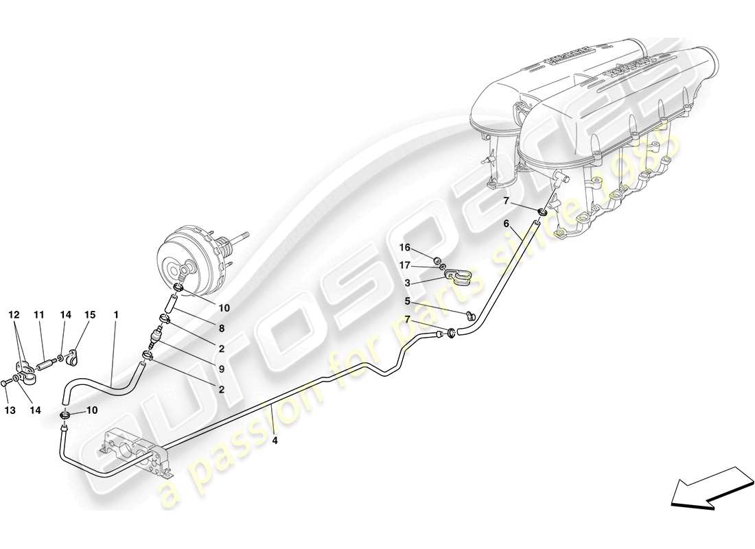 Ferrari F430 Coupe (Europe) Power Steering System Part Diagram