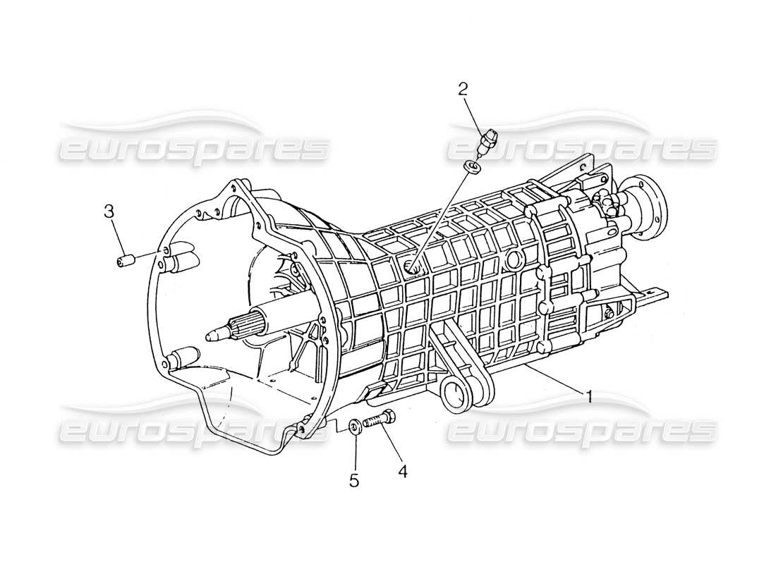 Maserati 418 / 4.24v / 430 Gearbox, Getrag Part Diagram