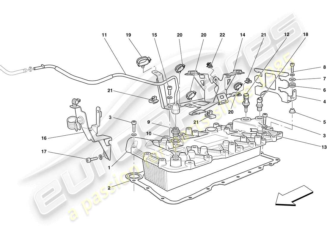 Ferrari California (RHD) HEAT EXCHANGER Part Diagram