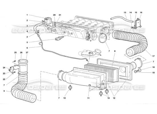 Lamborghini Diablo Diablo Sv 1998 Part Diagrams 1661