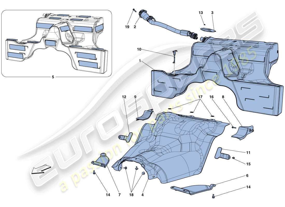 Ferrari California T (USA) FUEL TANK Part Diagram